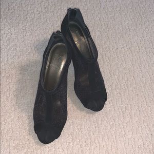 M by Marinelli Black Whispy Heels